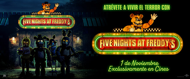 ¡Sorteamos entradas para ver “ Five Nights at Freddy´s”!
