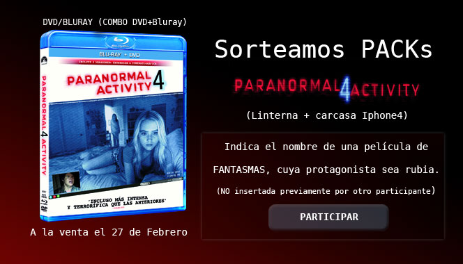 sorteo paranormal activity 4