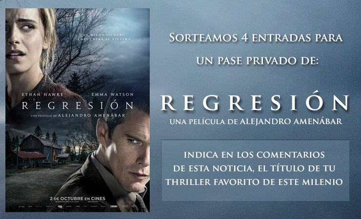 Ganadores de las entradas para ver ‘Regresión’