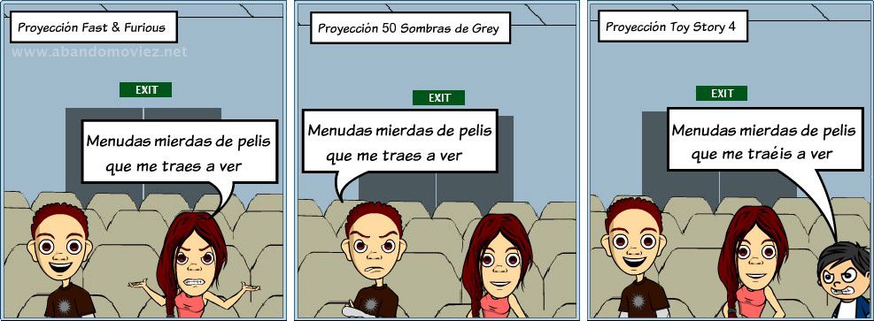 Tiras cómicas: Inconformismo cinematográfico...