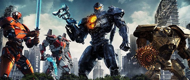 Jaeger combatiendo Kaiju en Pacific Rim 2