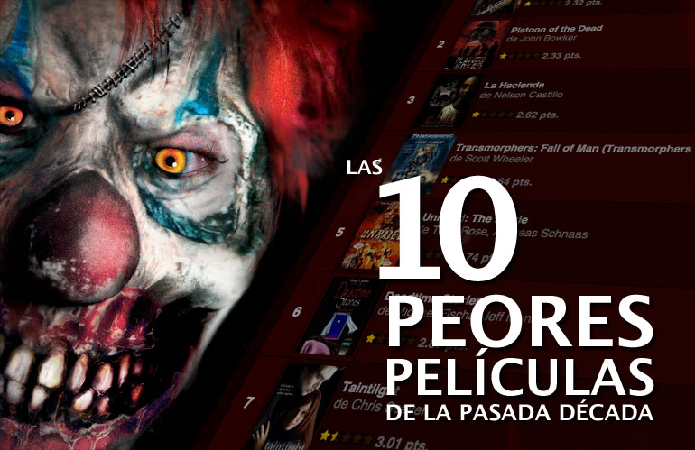 las 10 peores por década